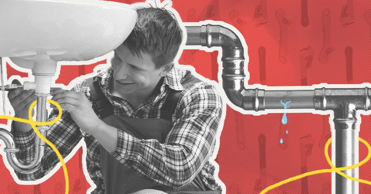 red van plumbing and heating landscape optimized